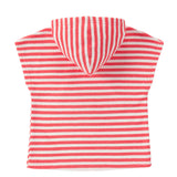 Baby Girls Pink & White Towel Hoodie