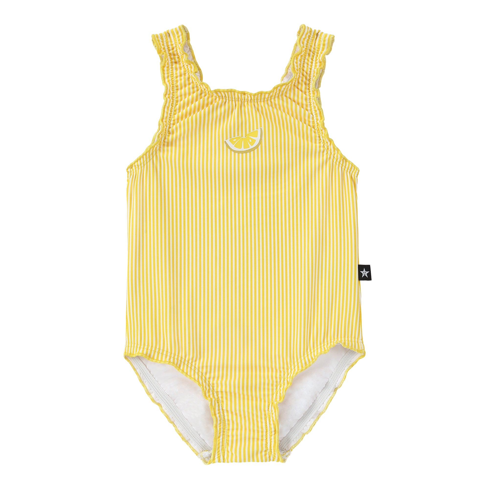 Girls Yellow Lemon Swim Suit