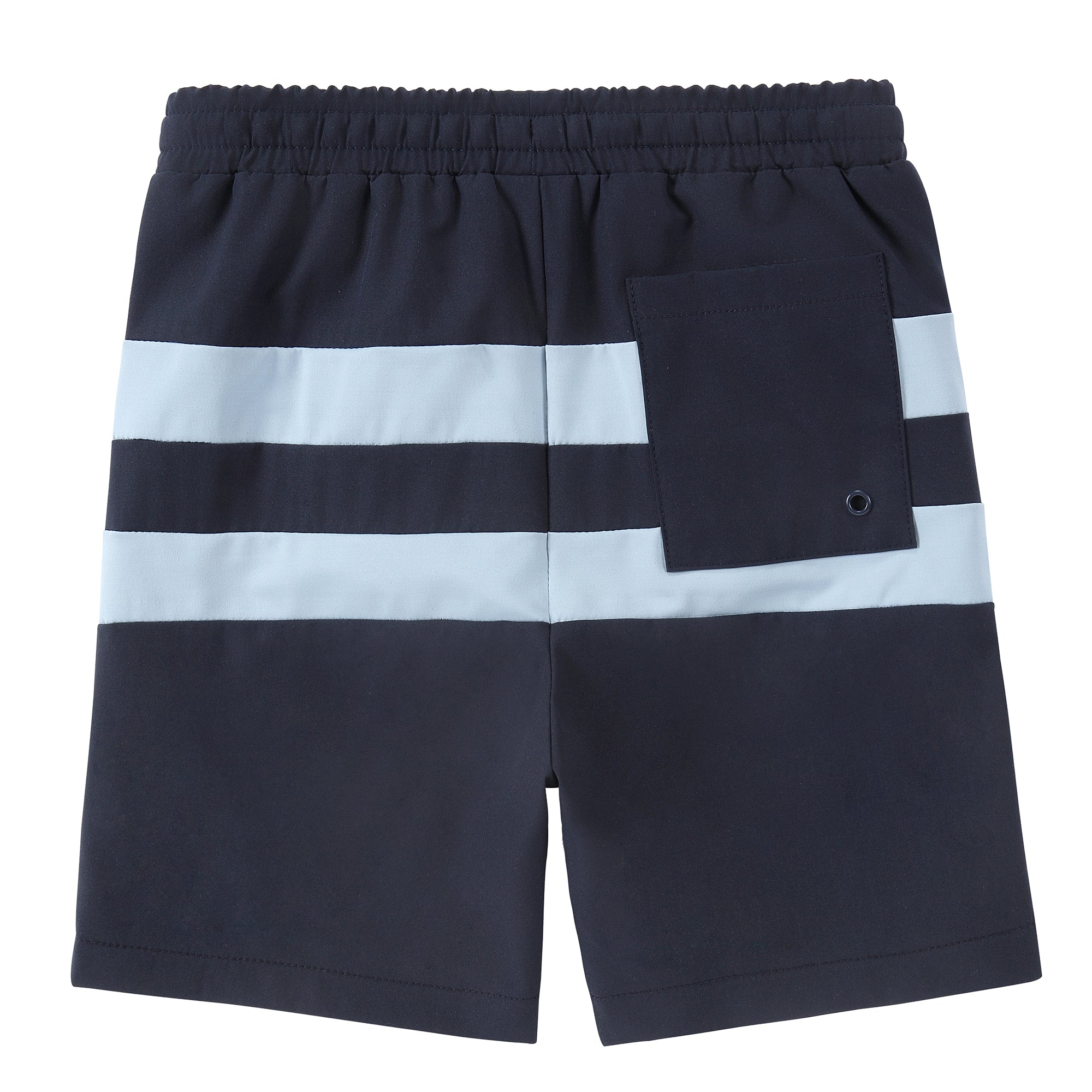 Boys Navy & Blue Colorblock Swim Trunk