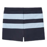 Boys Navy & Blue Colorblock Swim Trunk