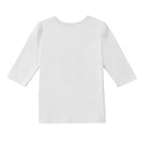 Girls White Bonjour T-Shirt