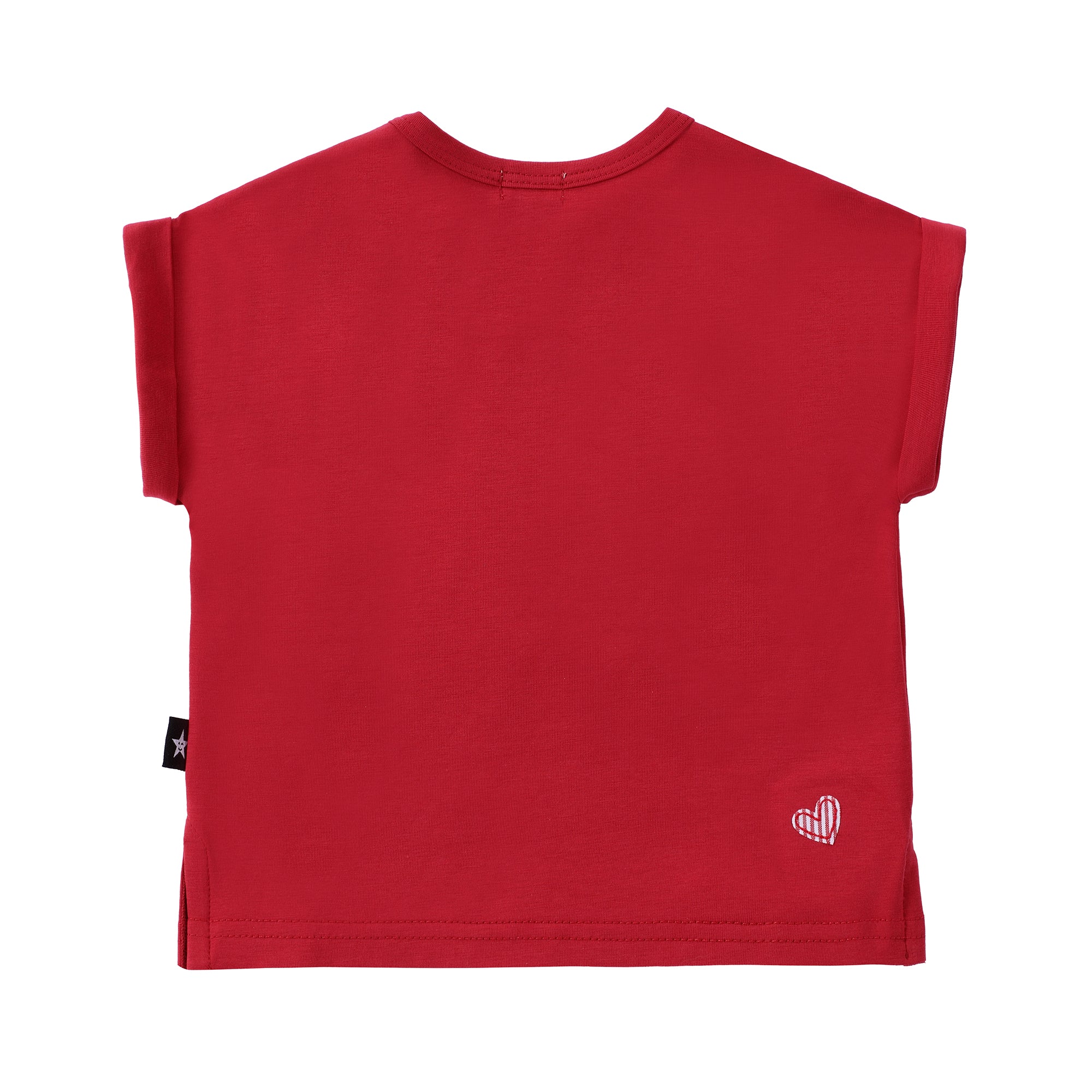 Girls Red Heart T-Shirt