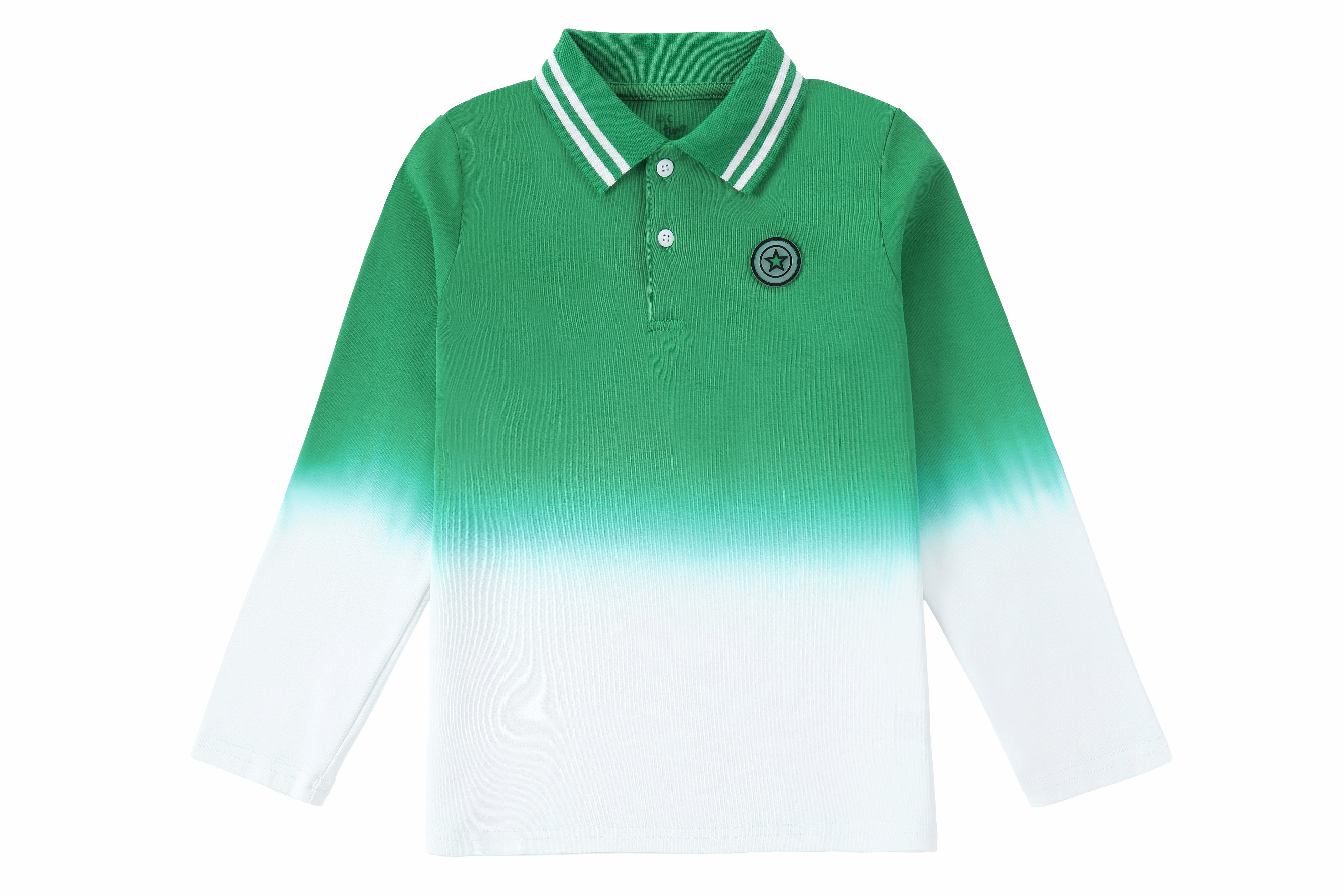 Boys Green Dip Polo