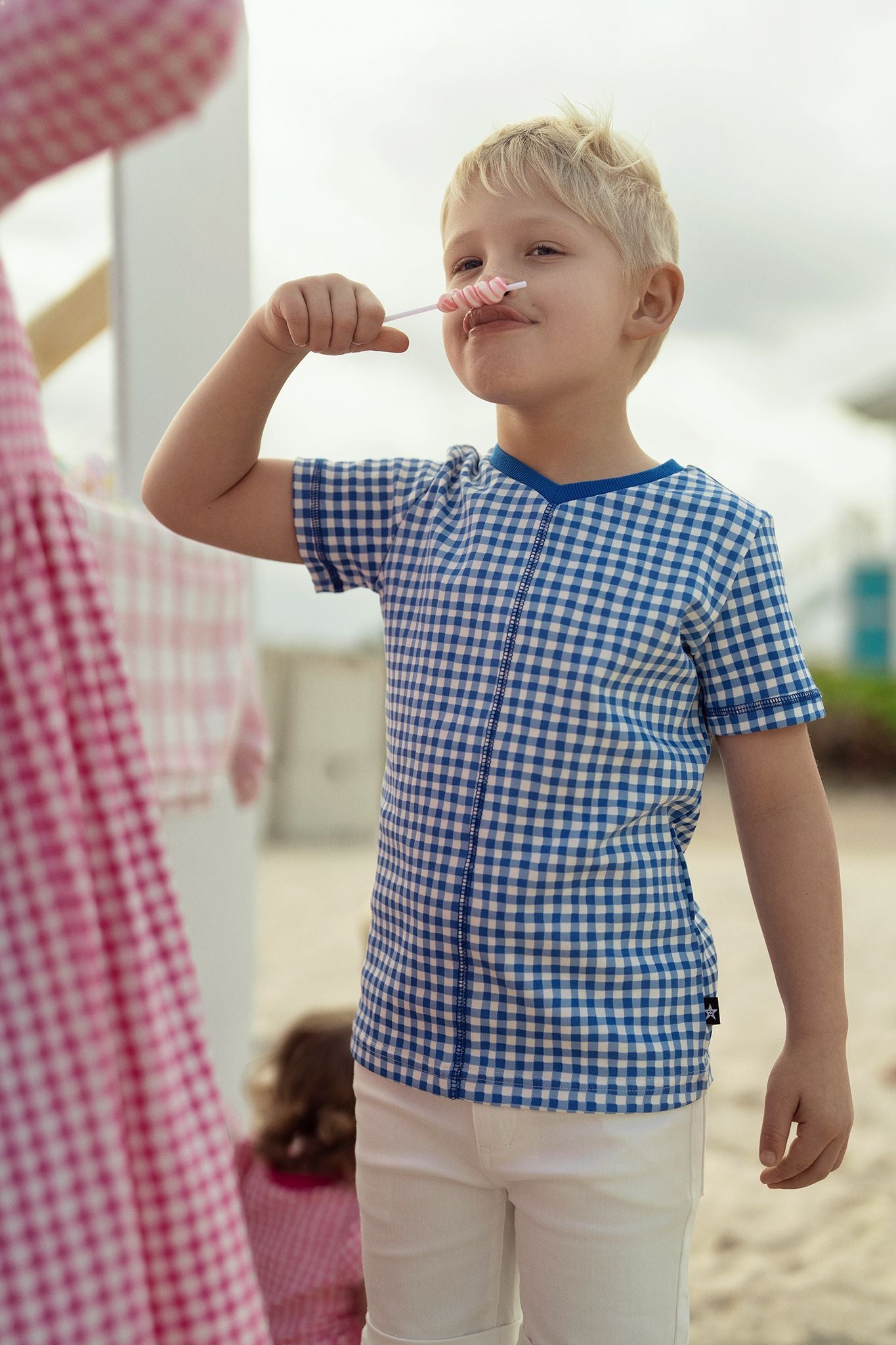 Boys Sweet Check T-Shirt