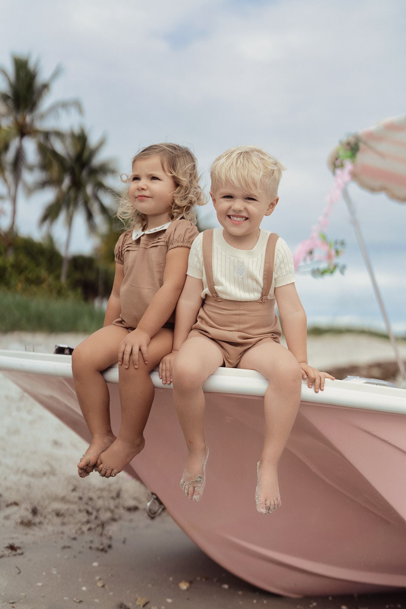 Baby Boys Sweet Charm Suspender Shorts