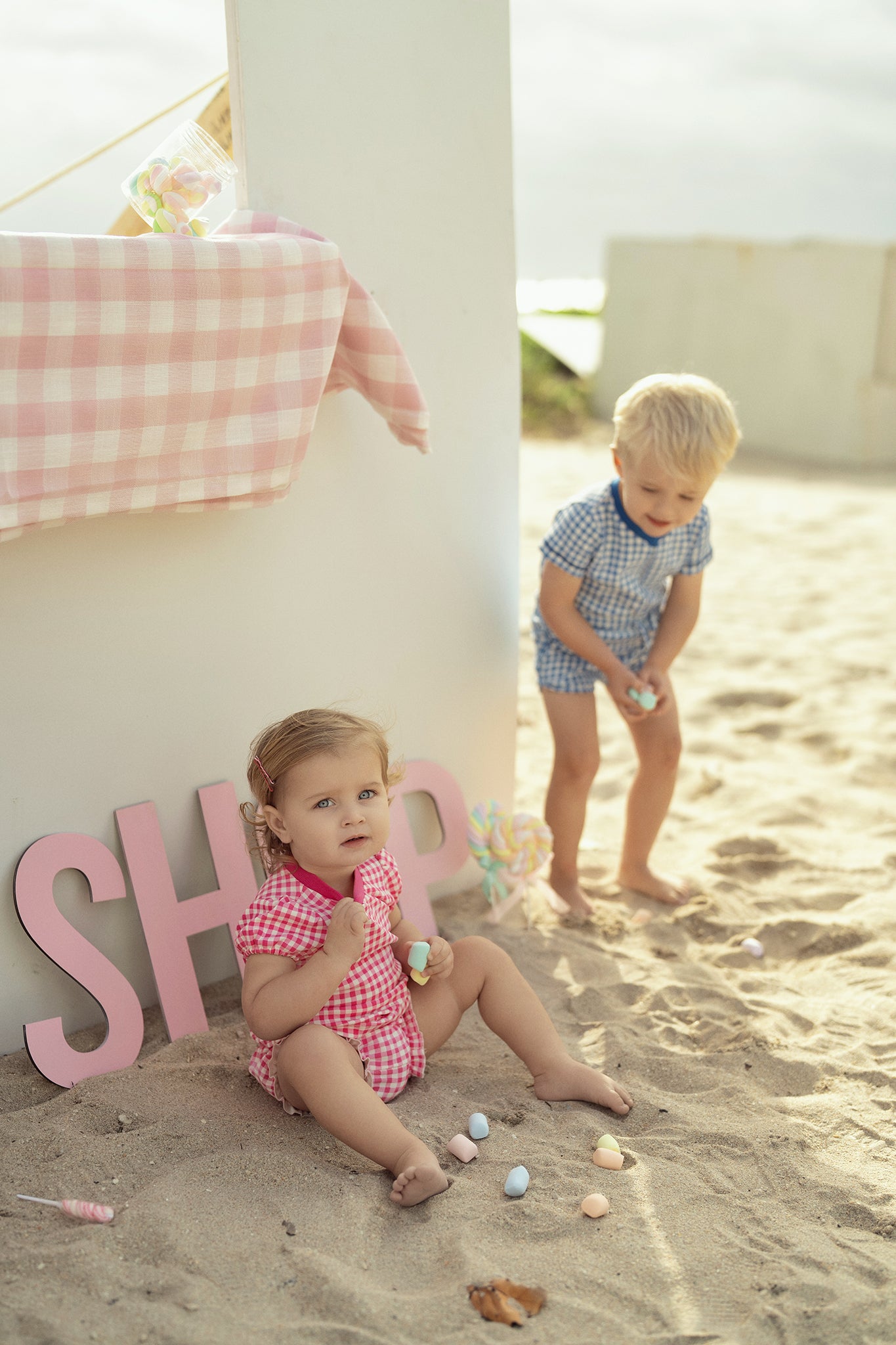 Baby Boys Sweet Check Set