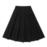 Black A-Line Stretch Skirt