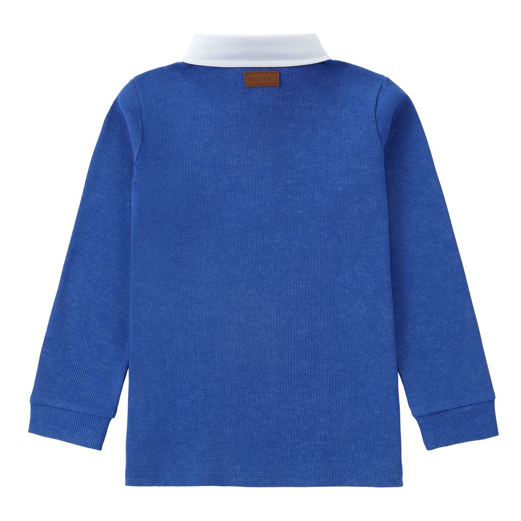 Boys True Blue  Polos with White Collar