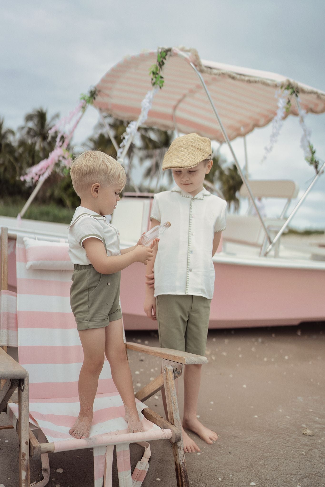 Baby Boys Freshly Picked Suspender Shorts