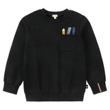 Black Pocket Sweatshirt