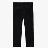 Black Corduroy Pull On Pants