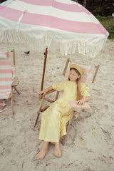 Girls Golden Petals Midi/Maxi Dress