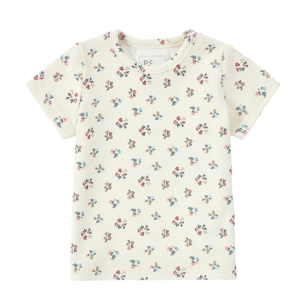 Girls True Blue Floral T-Shirt