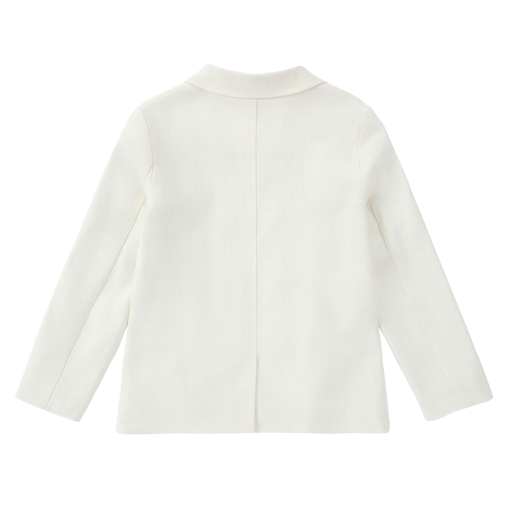 Boys Linen Like Ivory Blazer