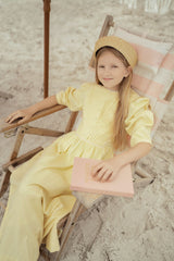 Girls Golden Petals Midi/Maxi Dress