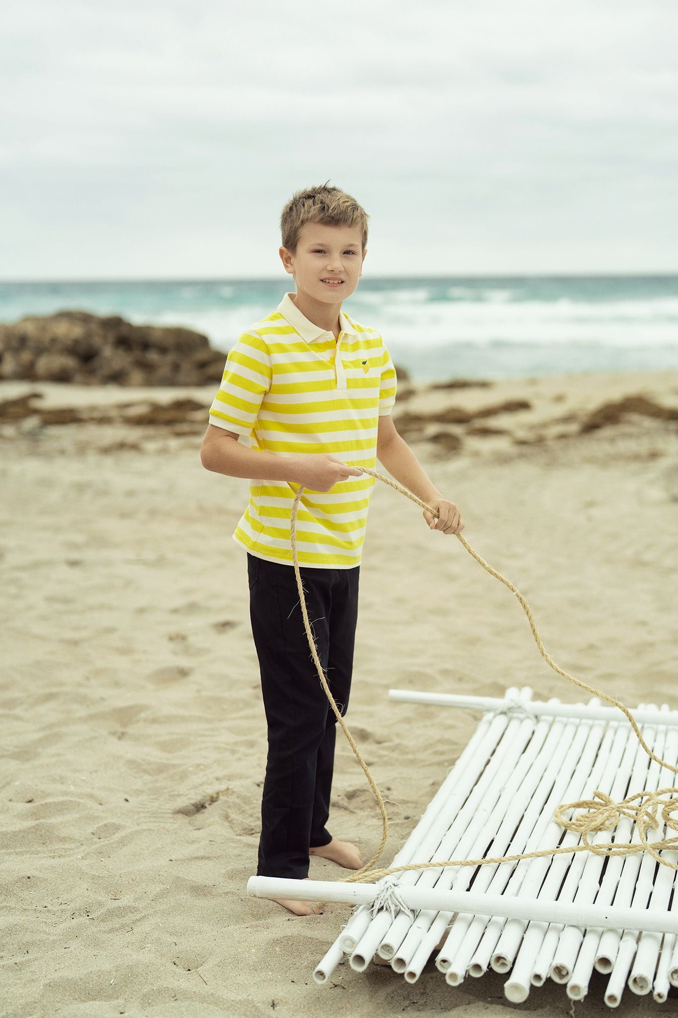 Boys Lemon Twist Polo