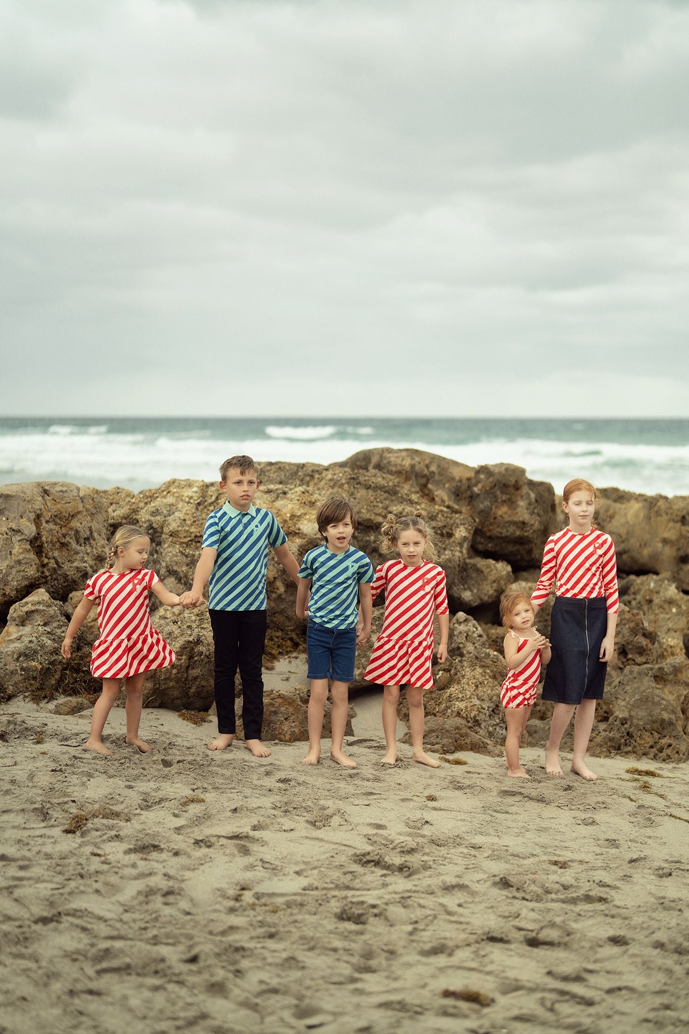 Girls Pastel Play Pink & Red Dress