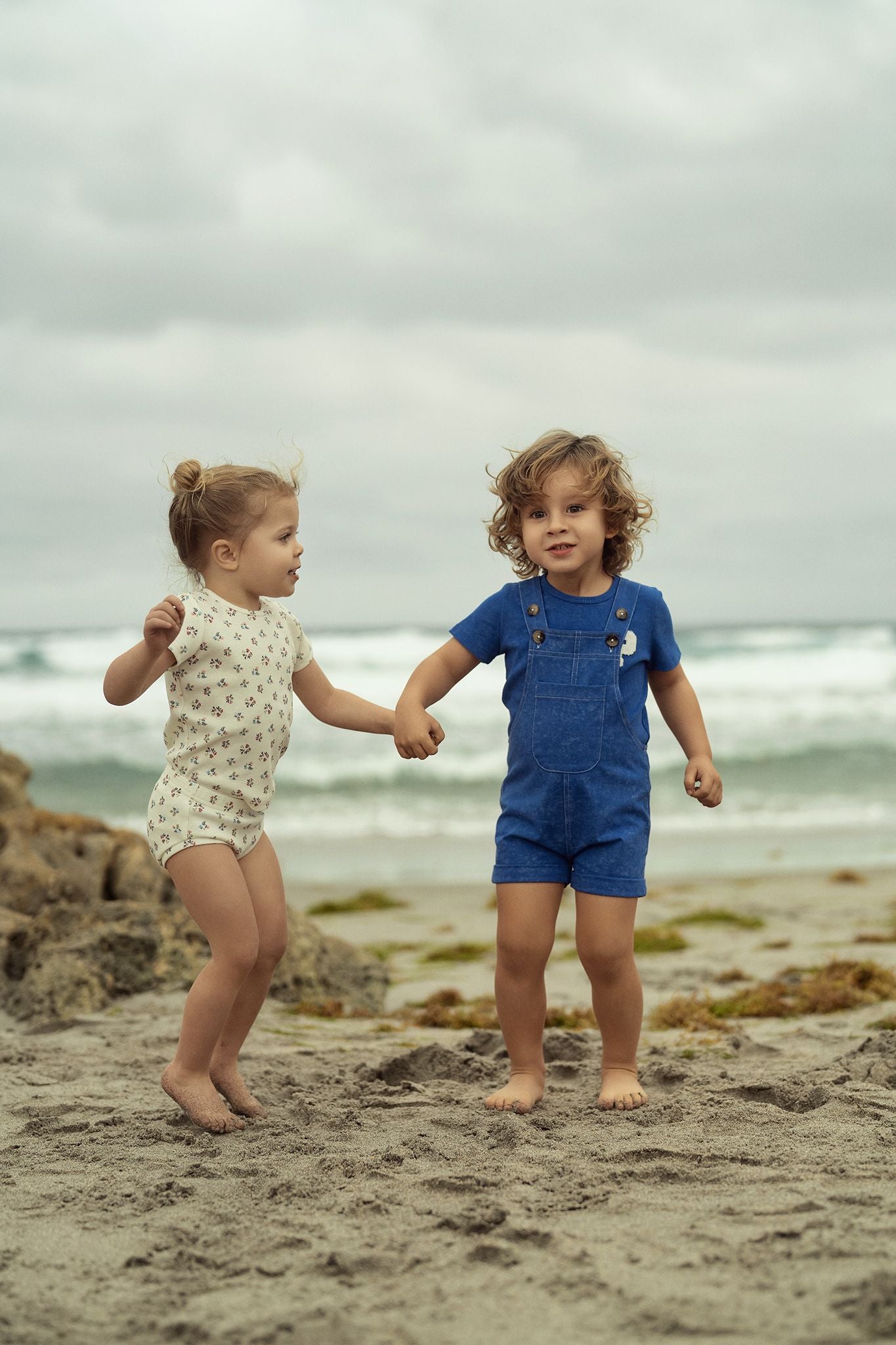 Baby Boys True Blue Rompers