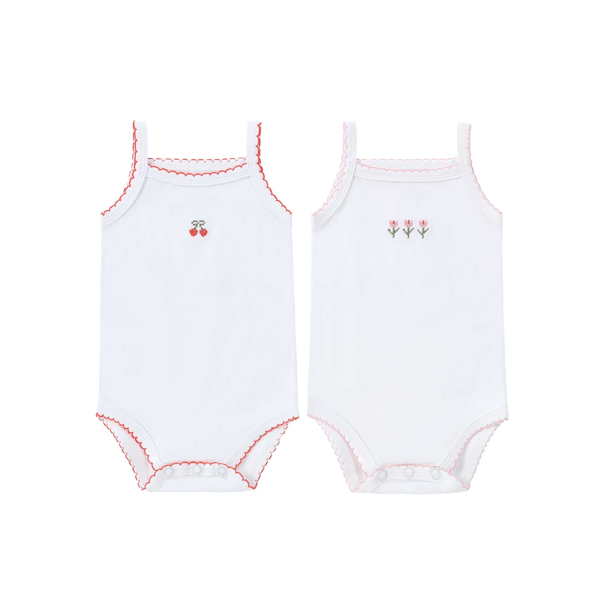 Baby 2pc Bodysuit - Tulip & Cherry