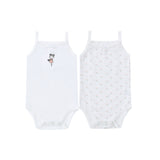 Baby 2pc Bodysuit - Doll & Flower Print