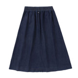 Girls Dark Denim Maxi Skirt
