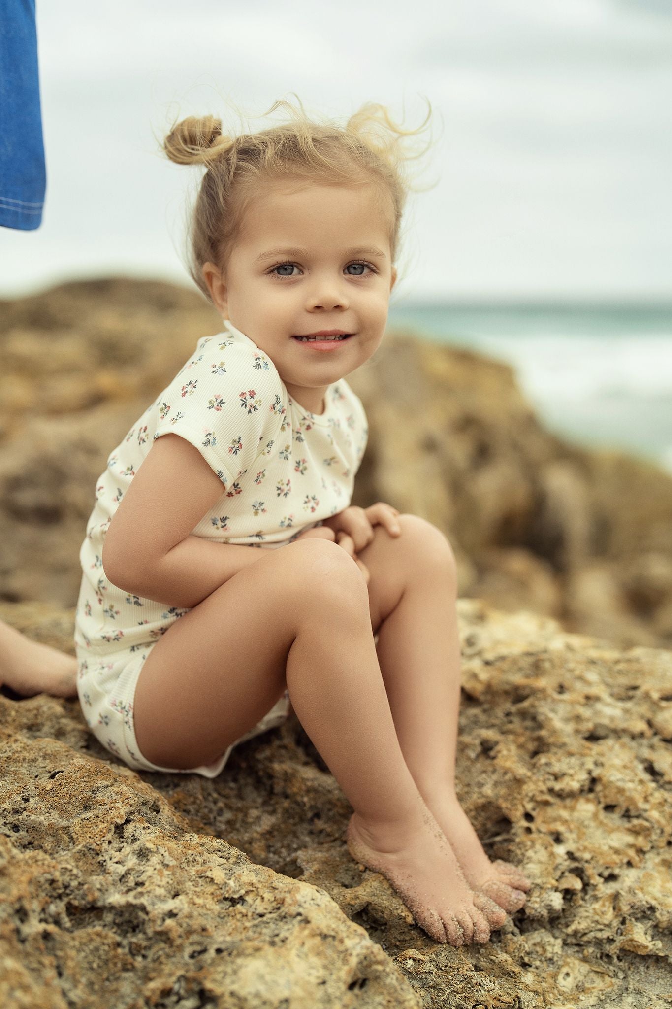 Girls True Blue Floral T-Shirt