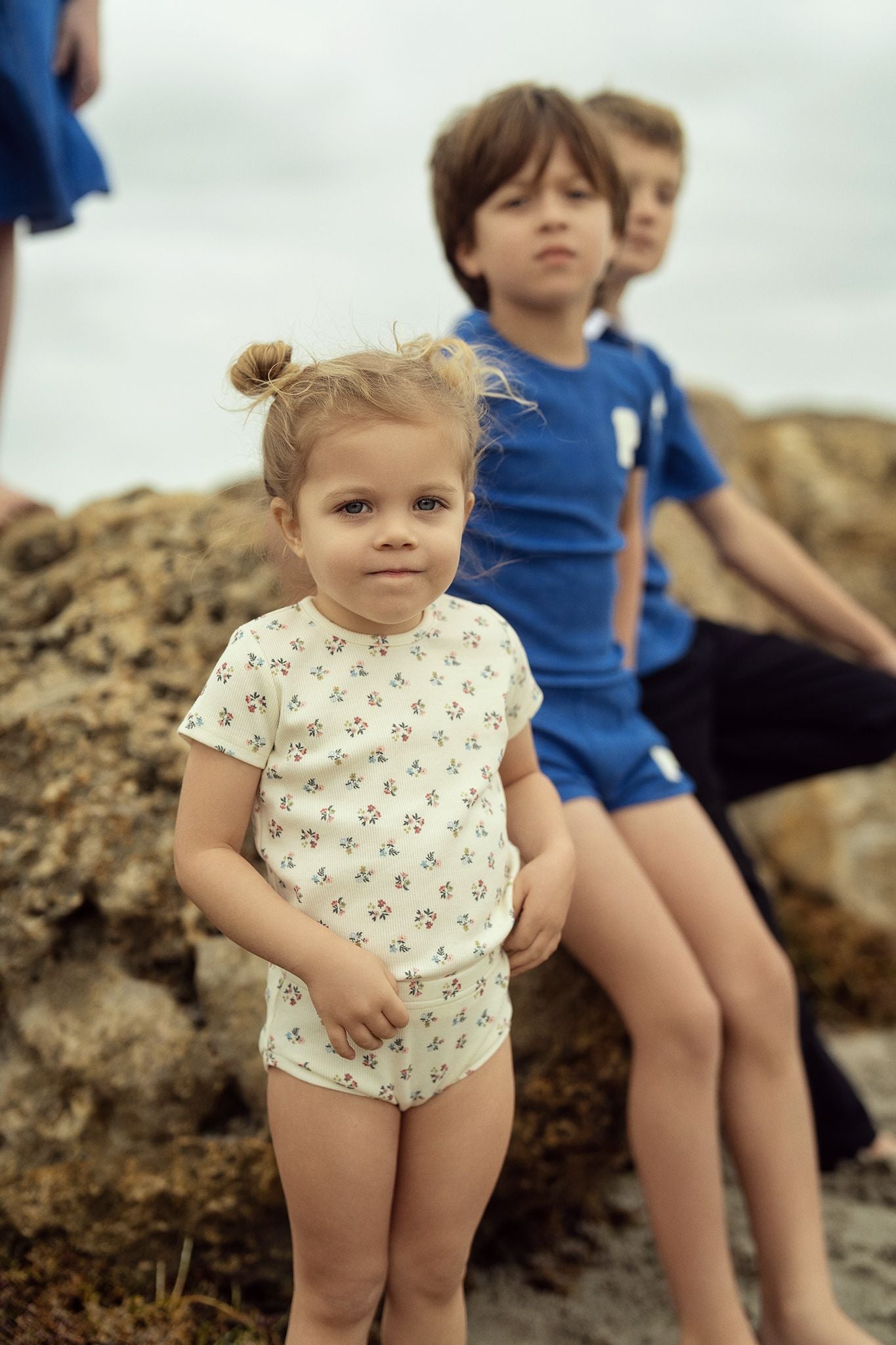 Baby Girls True Blue Floral Set