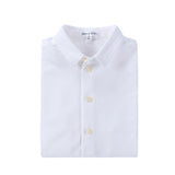 Pique Mini Collar Ivory Shirt - Short Sleeve