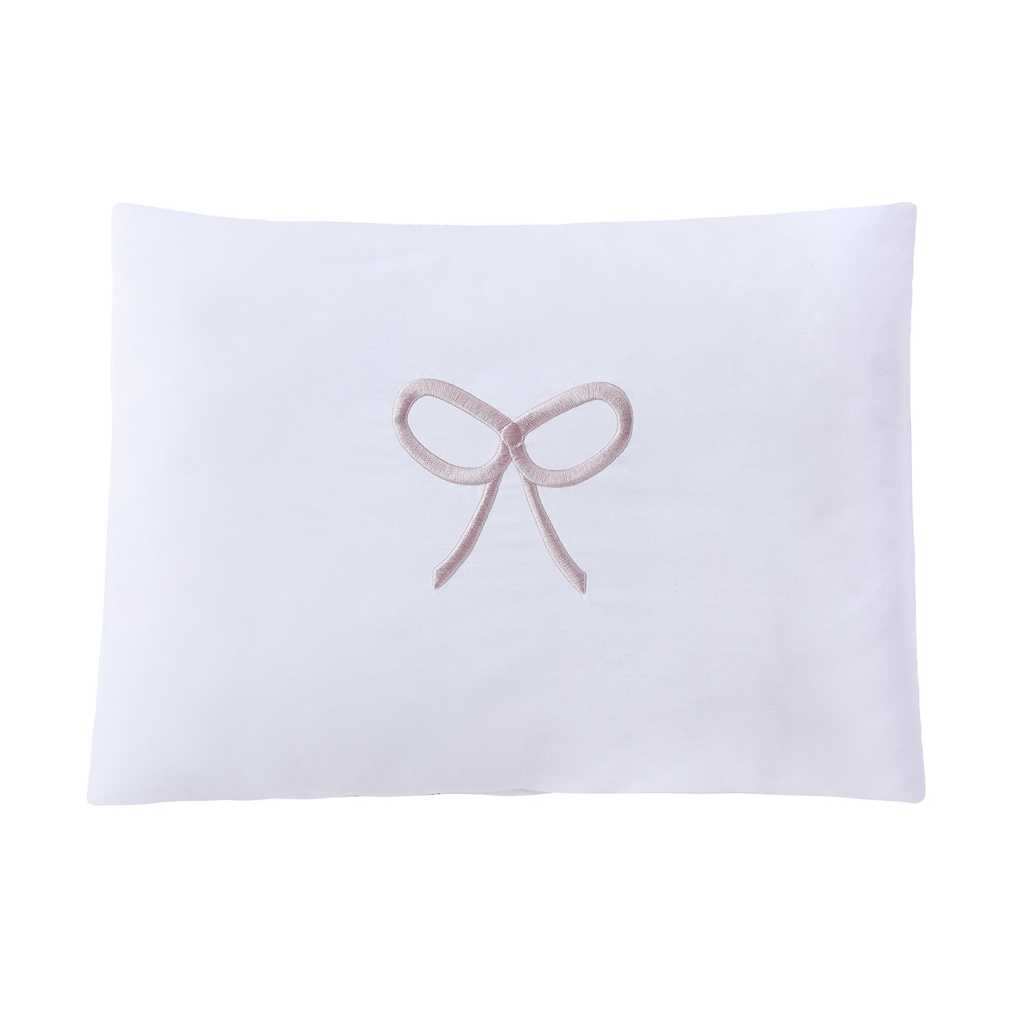 Bow Embroidered Pillowcase