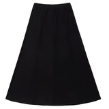 Maxi Black Paneled Skirt- STORE ONLY