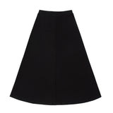 Teens Black Jersey A-line Maxi Skirt