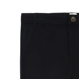 Black Chino Slit Pocket Pants